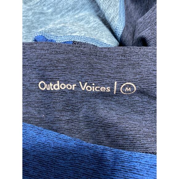 Outdoor Voices Multicolor Colorblock High Waist Skiinny Tight Leggings Pants M - Picture 4 of 5